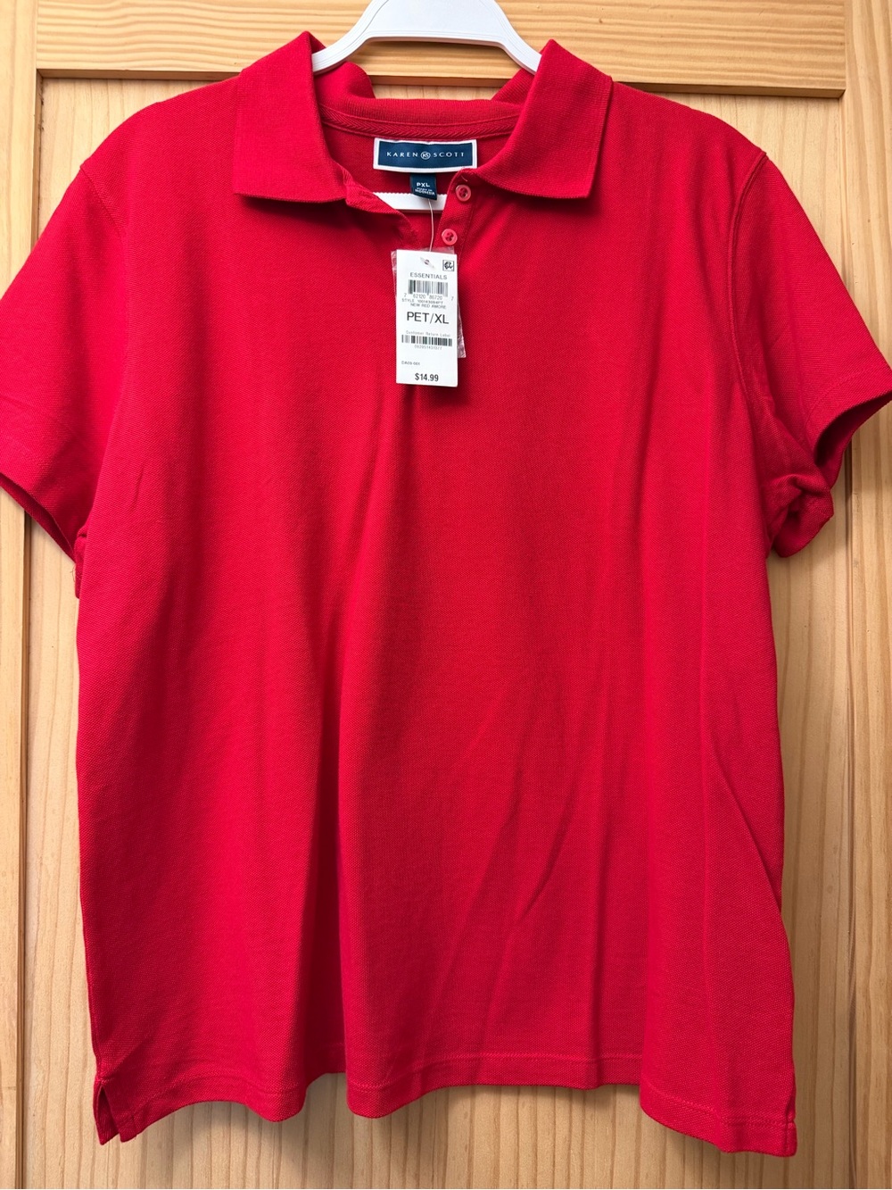 Karen Scott Red Polo Shirt